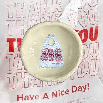 Grocery Bag Ring Dish