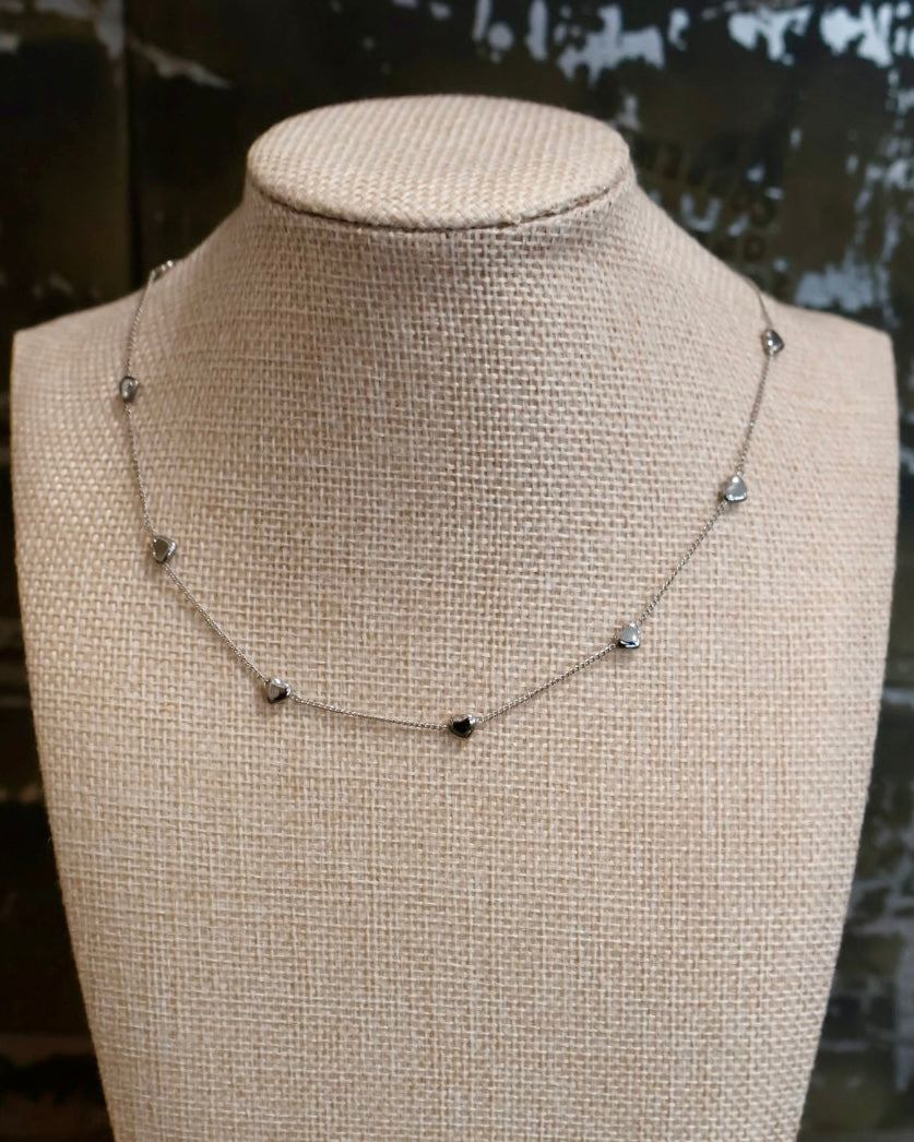 Baby Hearts Necklace (Platinum)