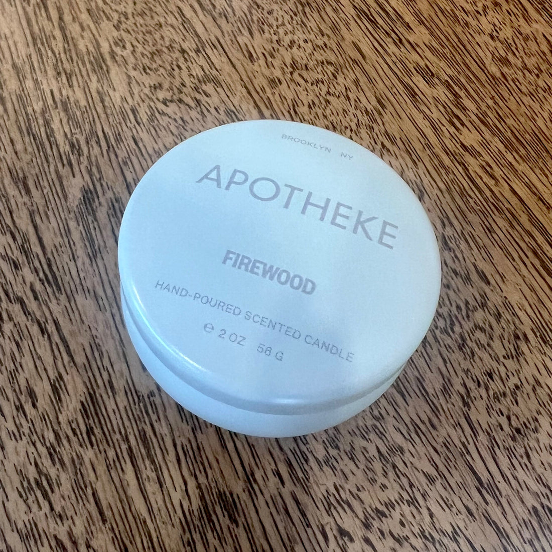 Firewood Mini Candle Tin