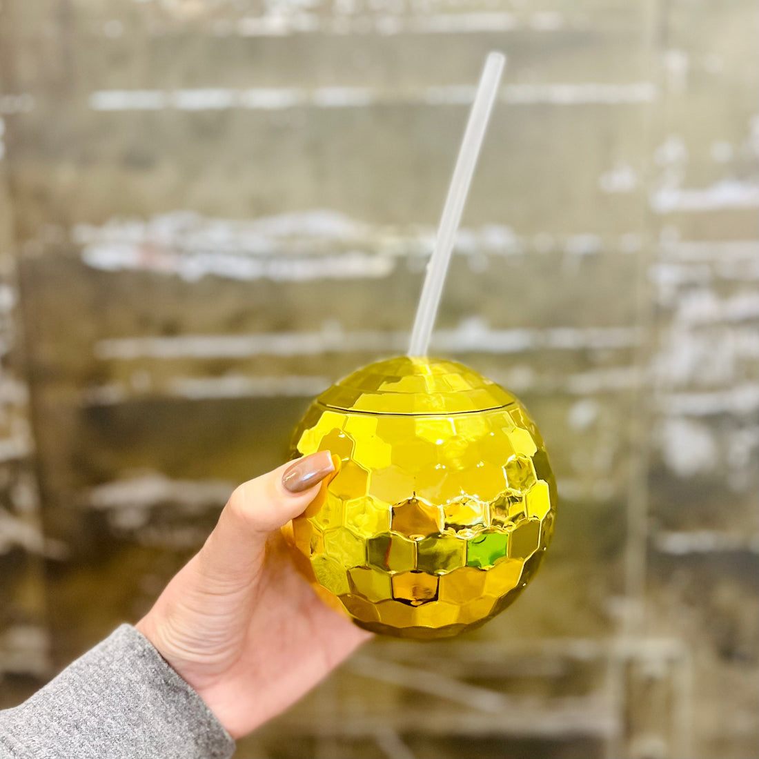 Gold Disco Ball Tumbler