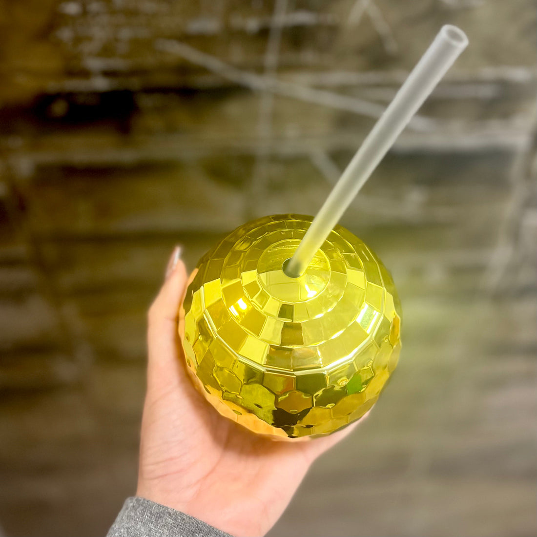 Gold Disco Ball Tumbler