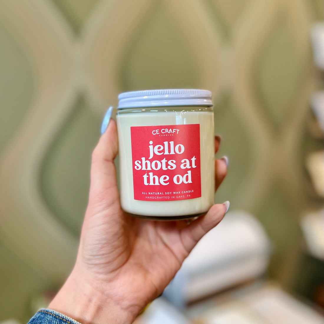 "Jello Shots at the OD" Candle