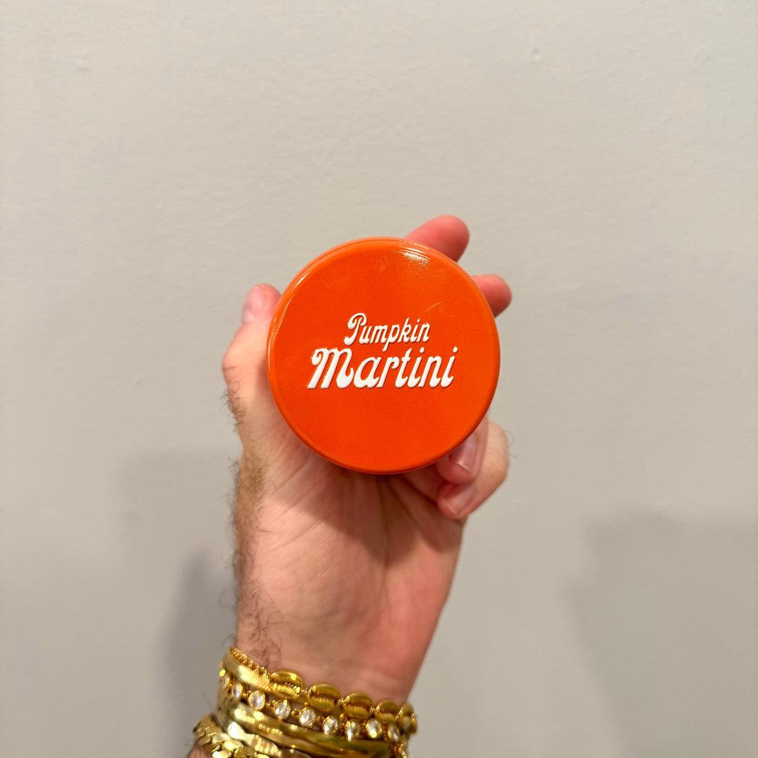 Pumpkin Martini Tin Candle