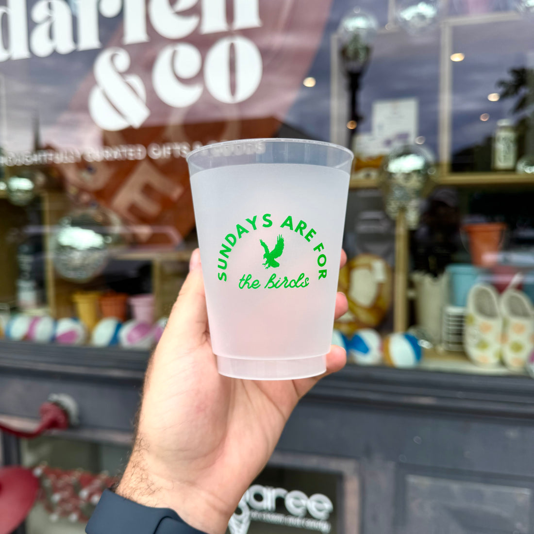 "Sundays are for The Birds" Cup Set