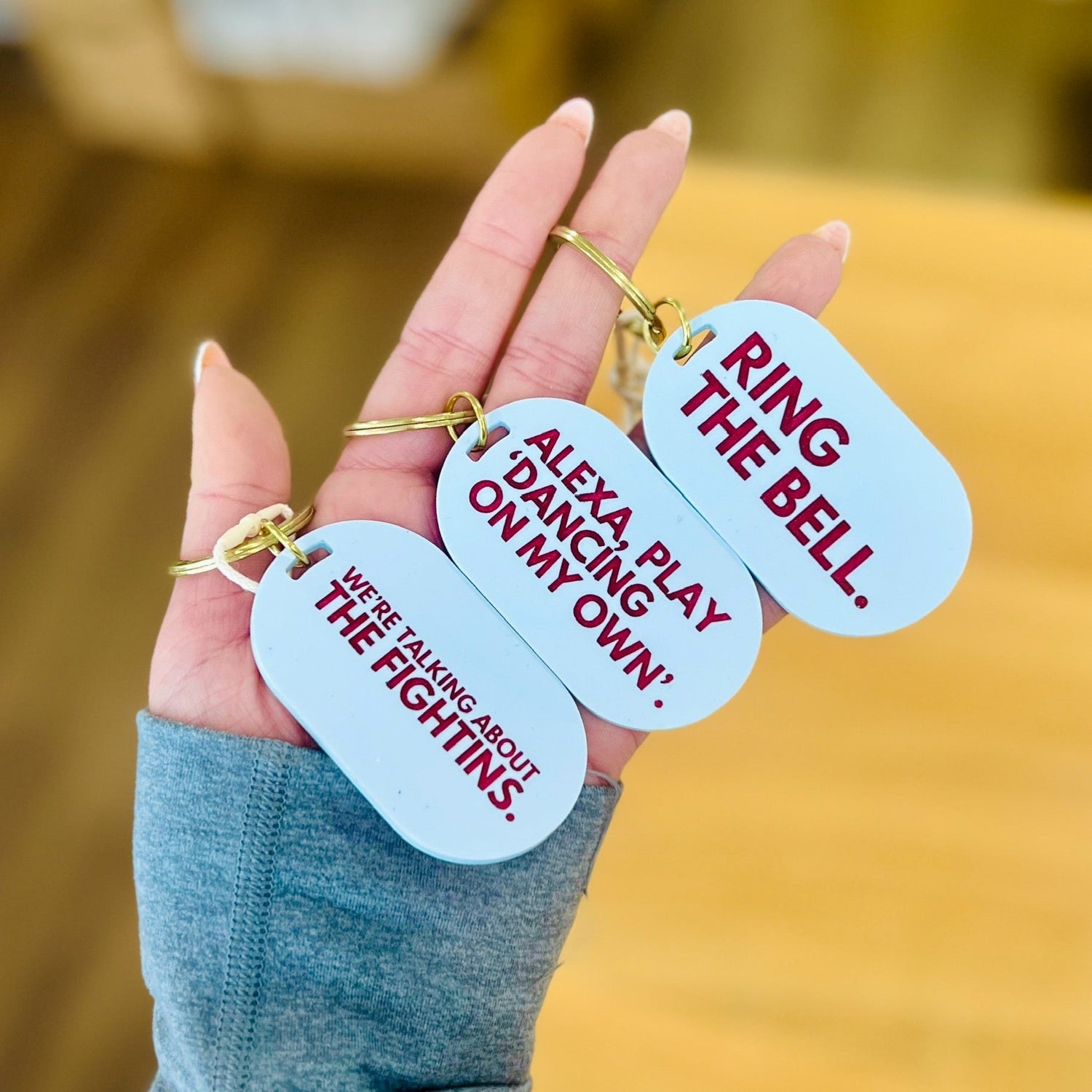 "Dancing On My Own" Key Tag