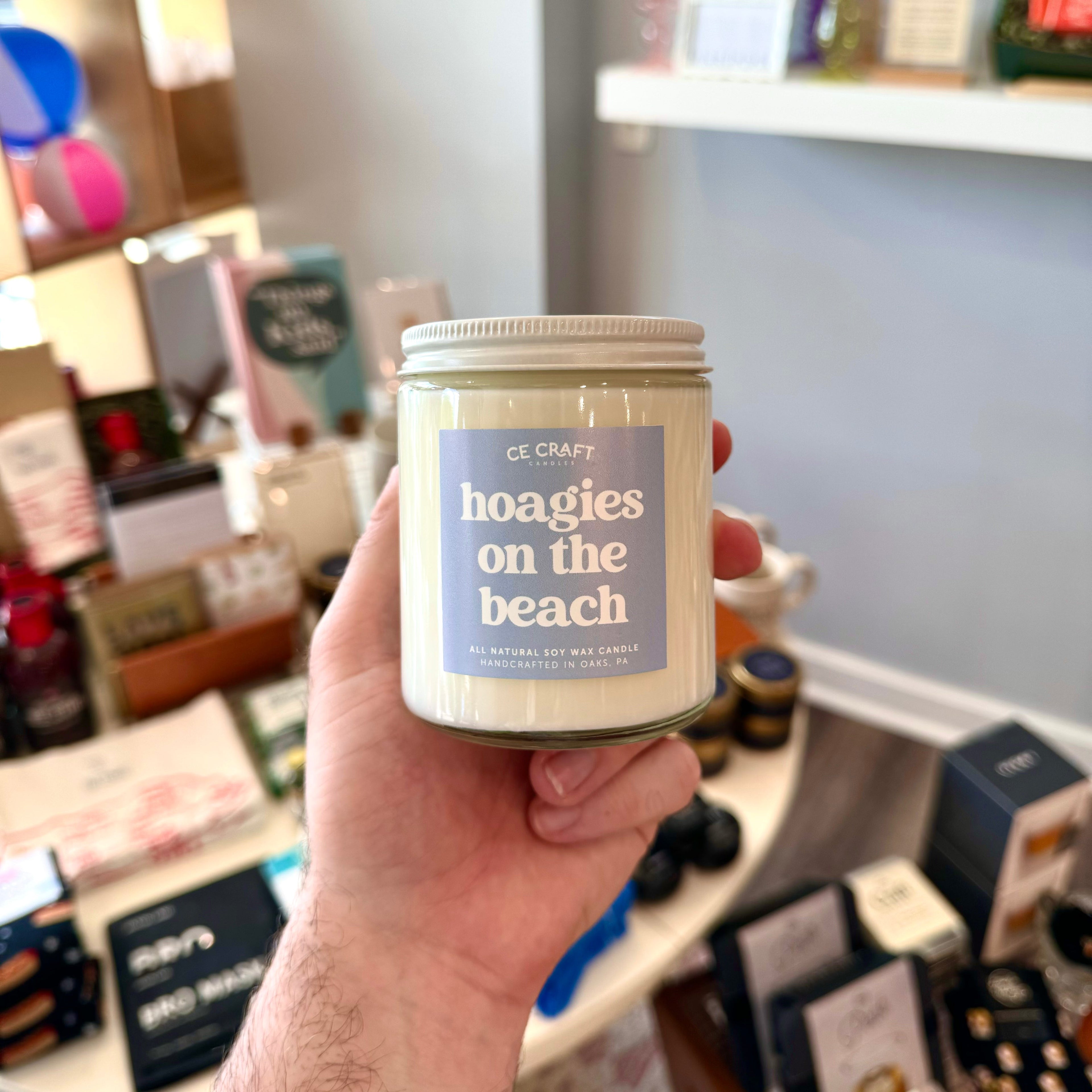 "Hoagies on the Beach" Candle