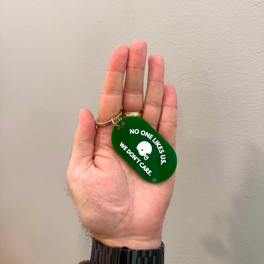 "No One Likes Us" Key Tag