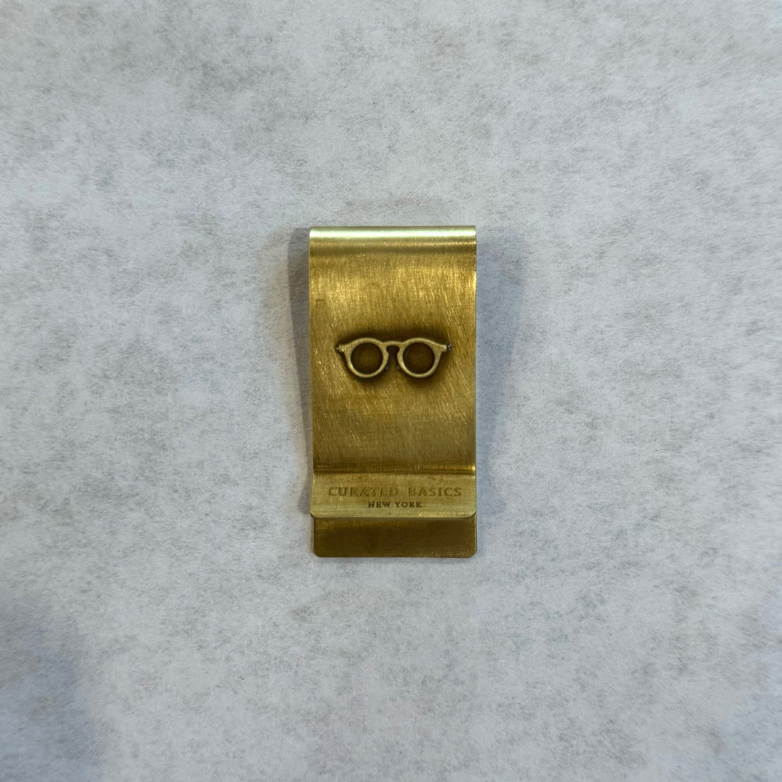Glasses Brass Money Clip