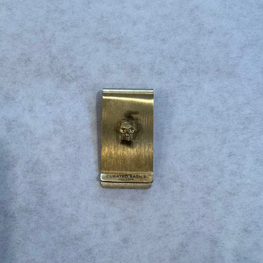 Skull Brass Money Clip