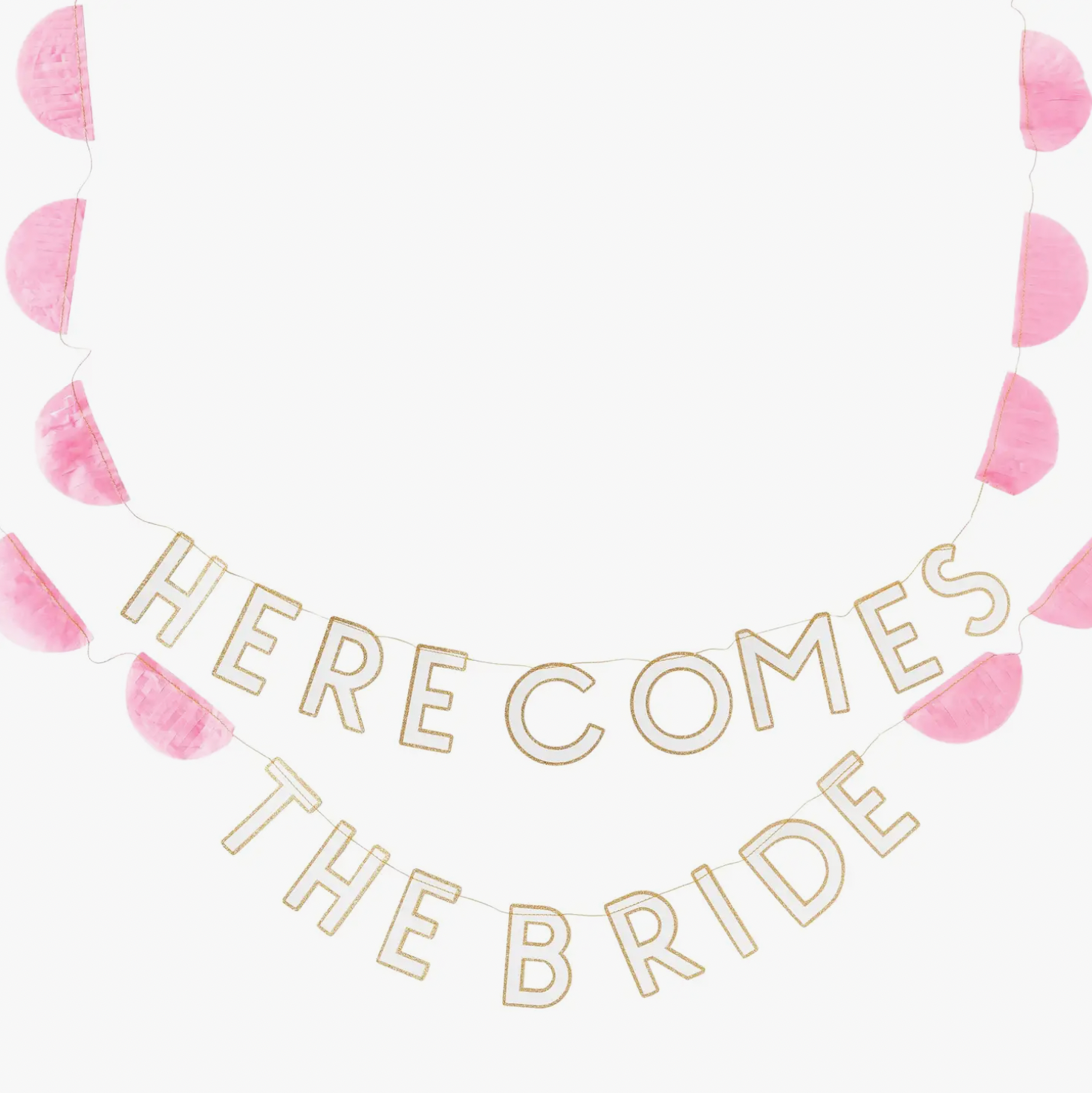 "Here Comes The Bride" Banner