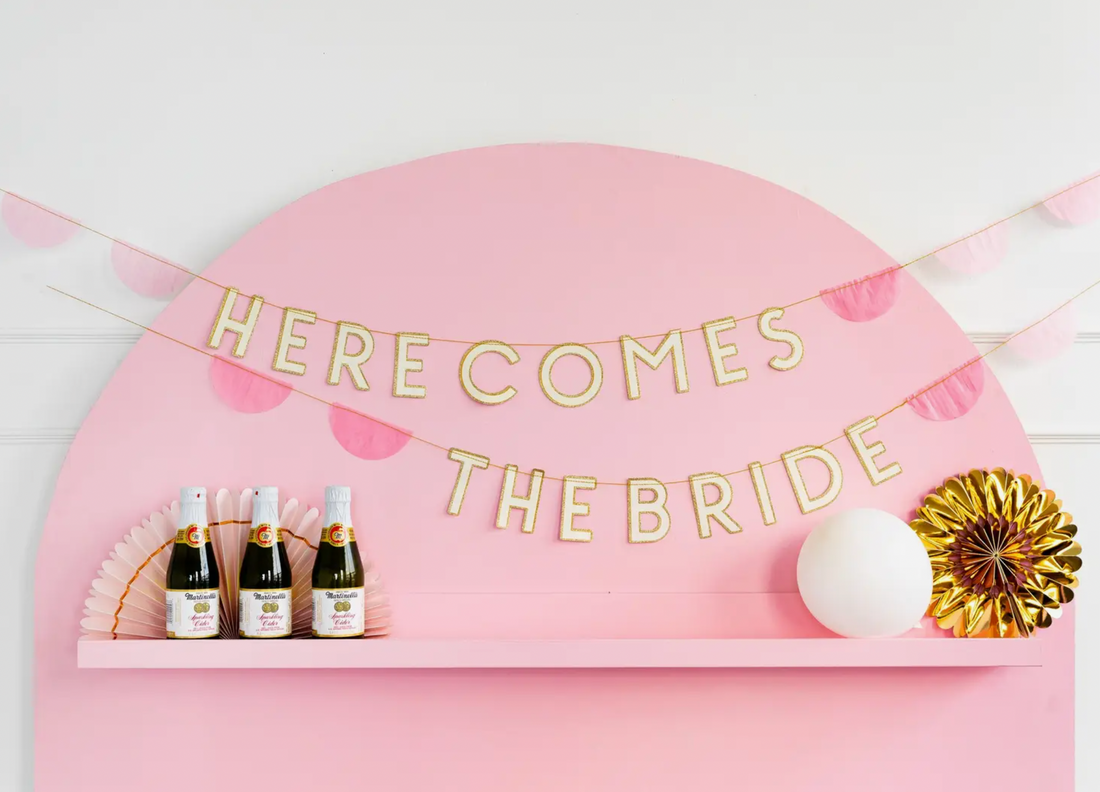 "Here Comes The Bride" Banner