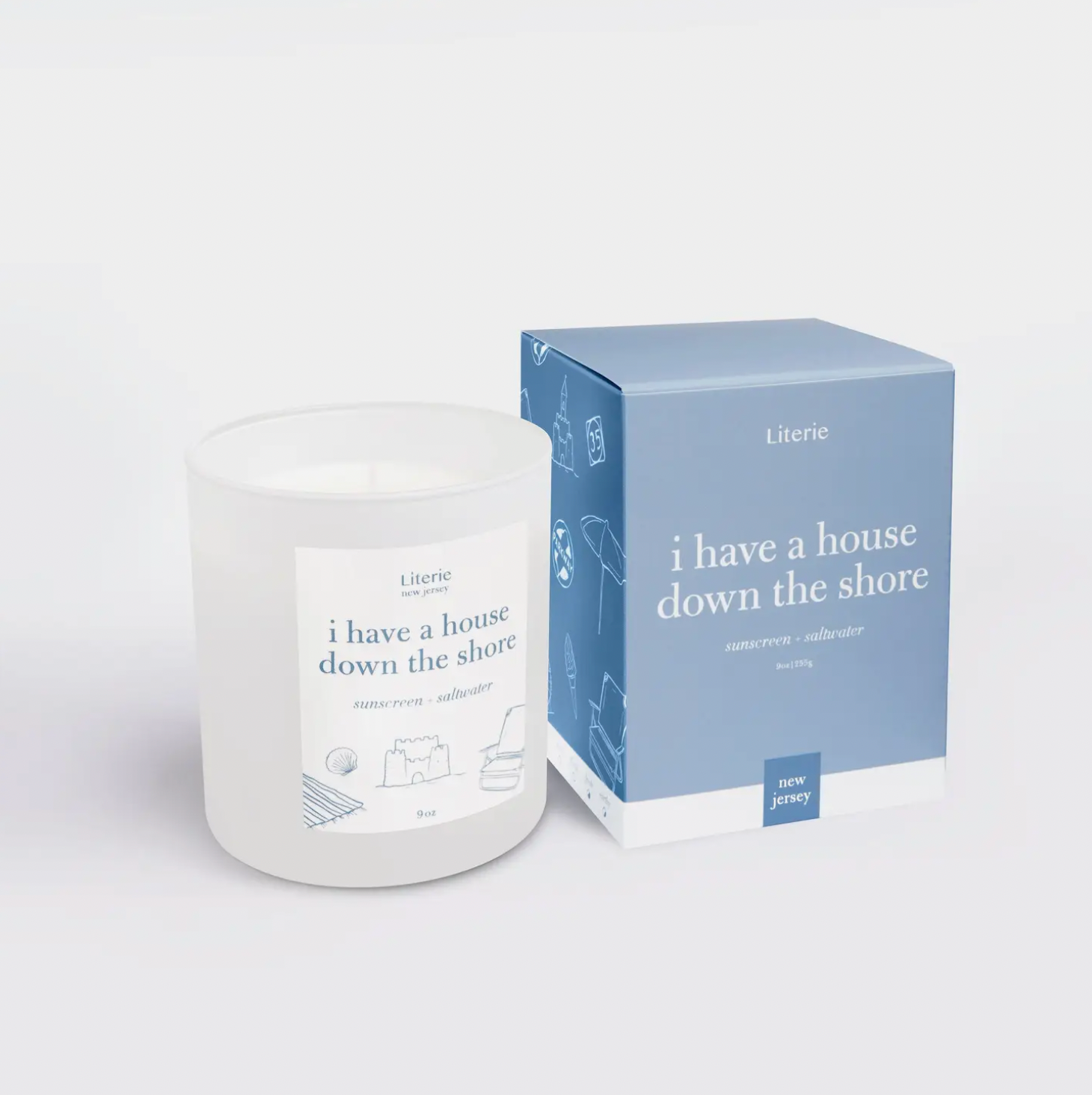 "I Have a House Down The Shore" Candle