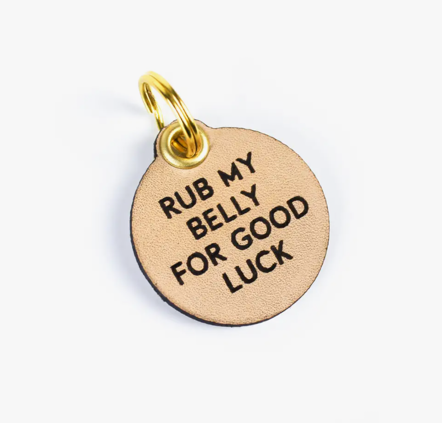 "Rub My Belly" Dog Tag