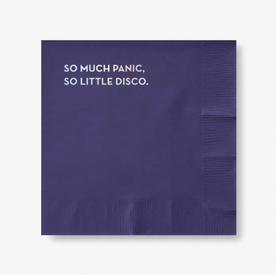 "So Much Panic" Cocktail Napkin