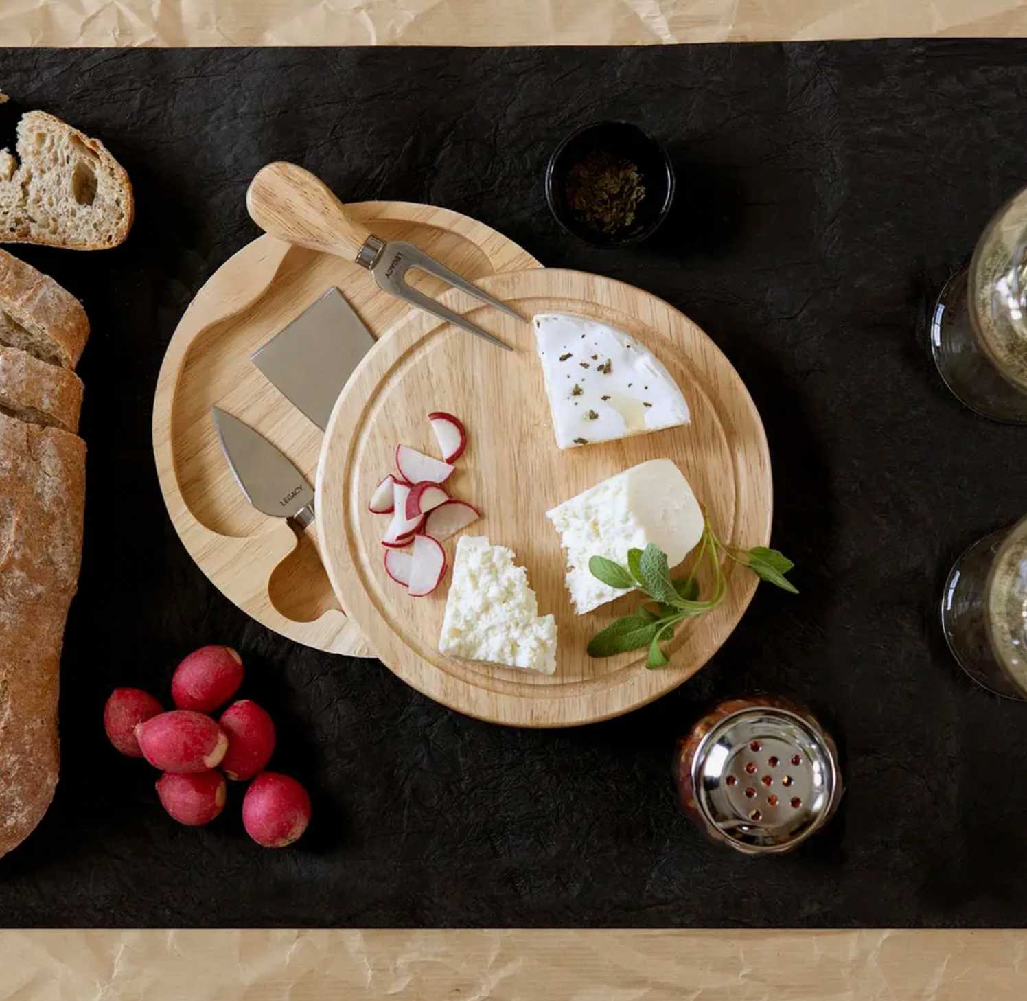 Cheese Board with Knives