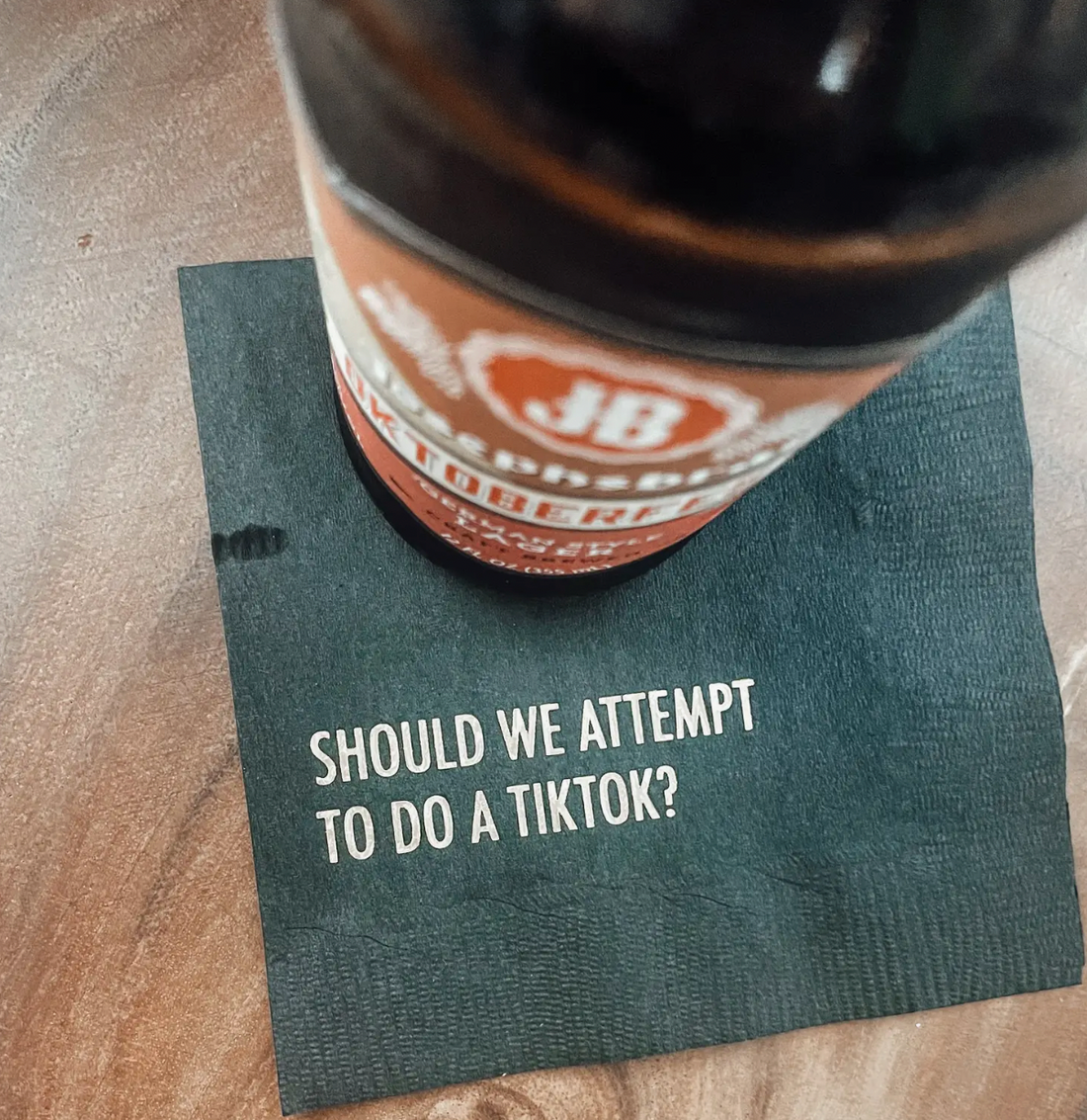 Do a TikTok Cocktail Napkin