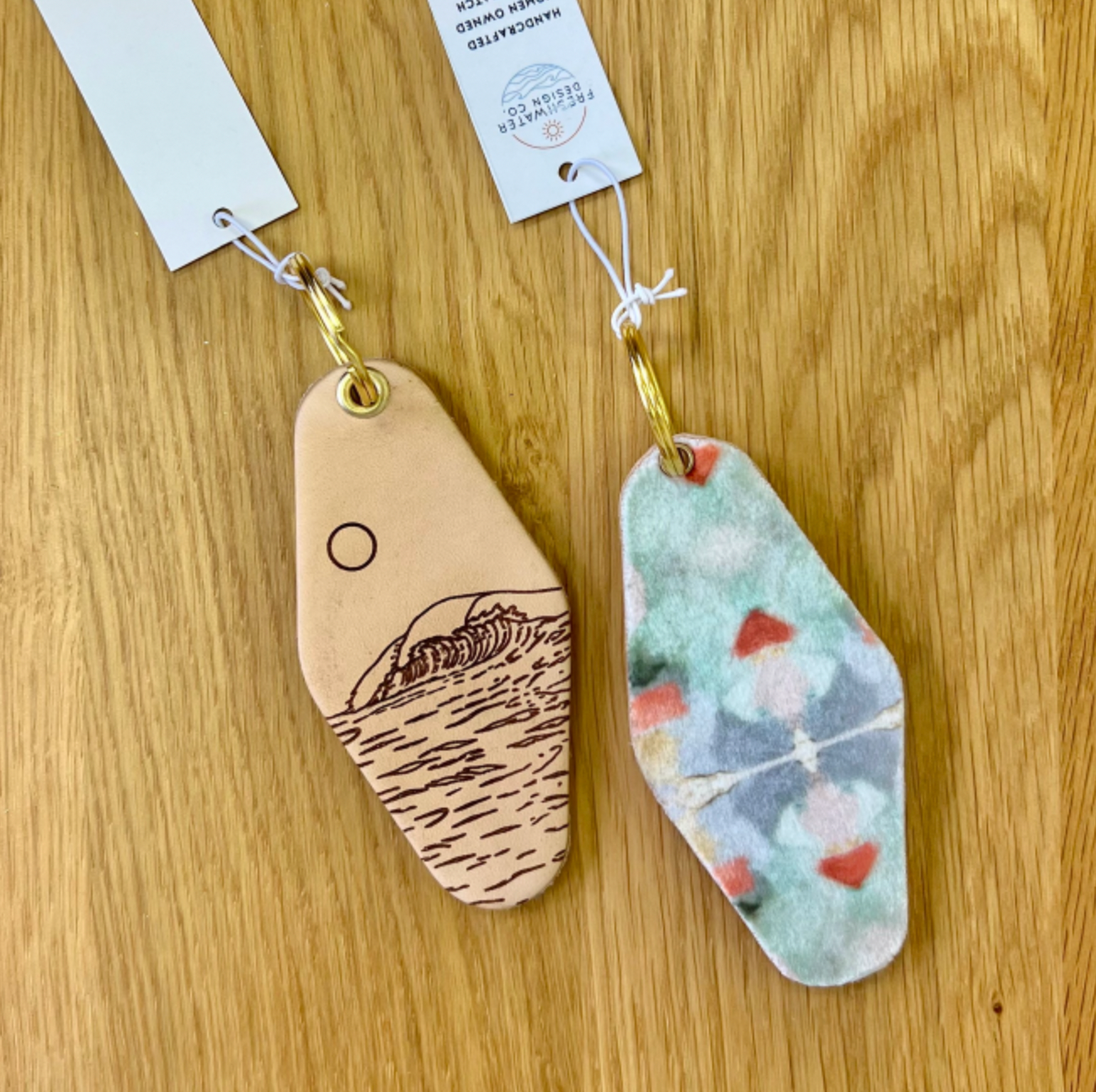 Ocean Wave Key Tag