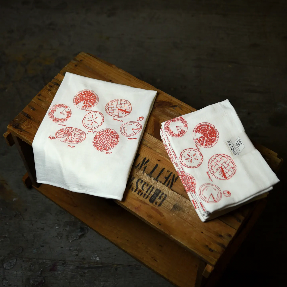 Pies Tea Towel