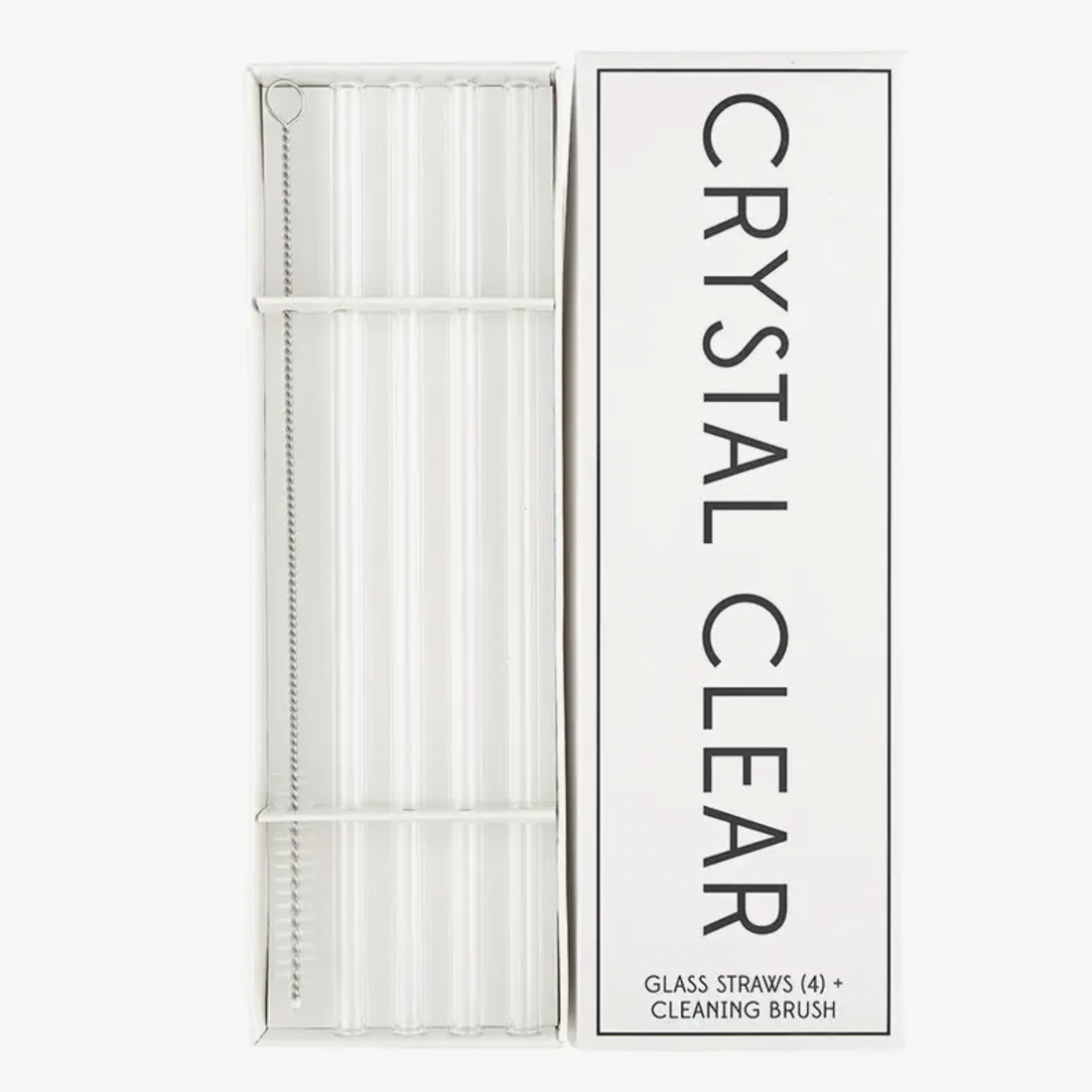 Tall Glass Straws Set