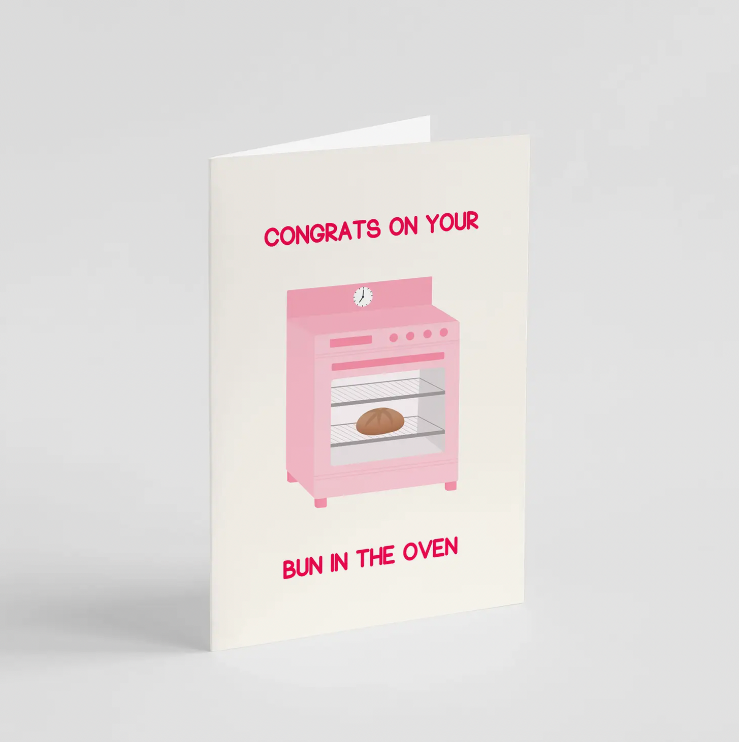 Bun in the Oven (Pink) Card