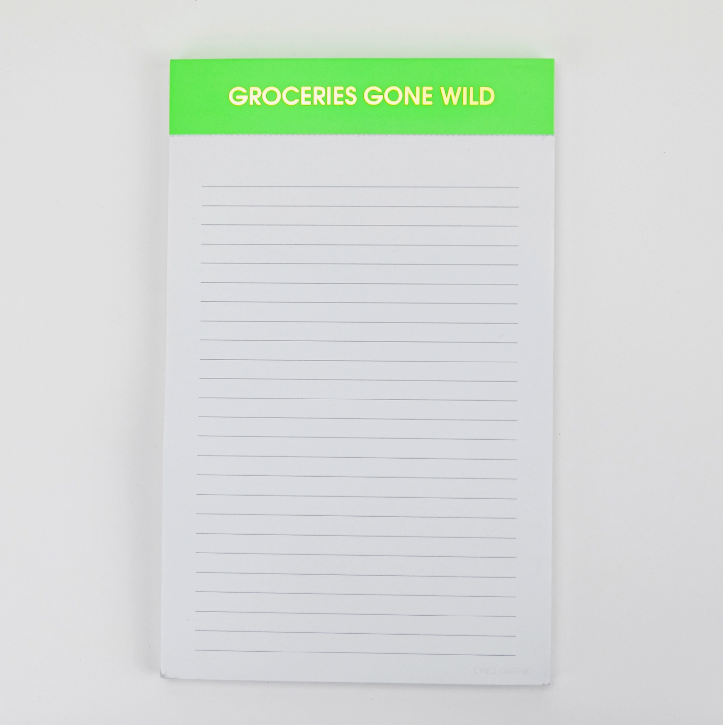 "Groceries Gone Wild" Notepad