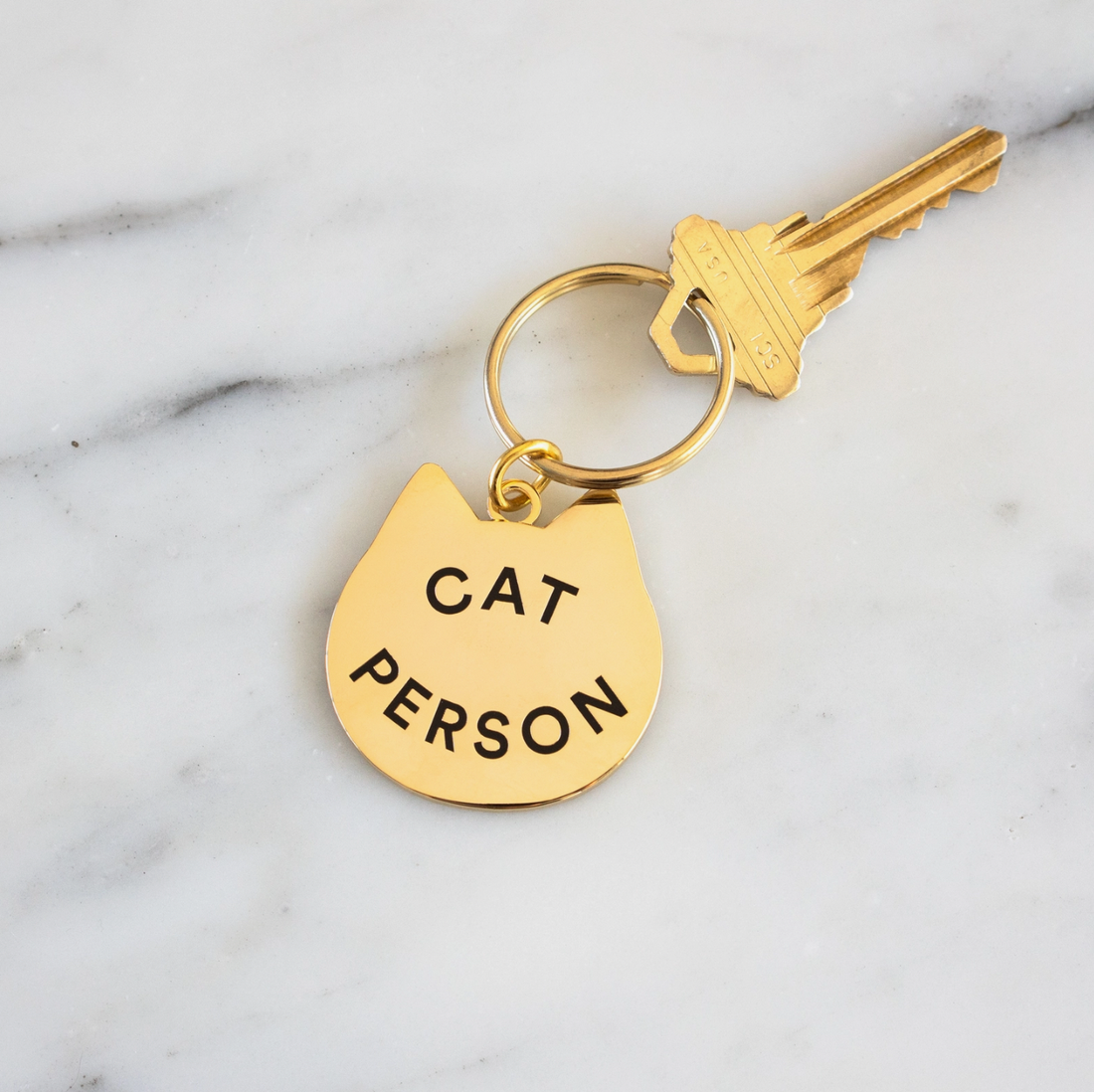 "Cat Person" Keychain
