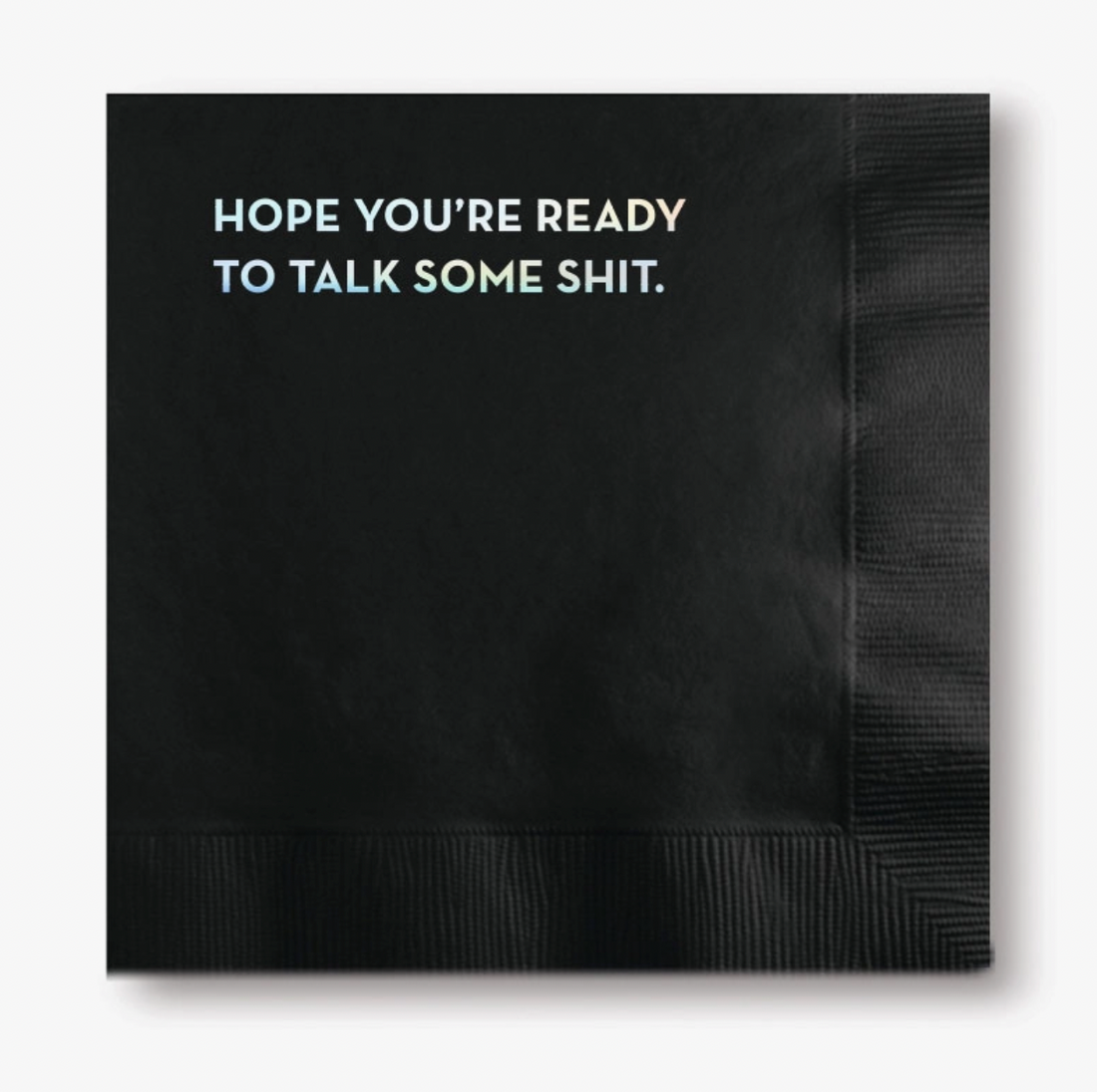 Talk Shit Cocktail Napkin