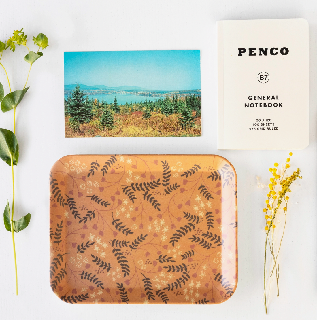 Country Fern Trinket Tray