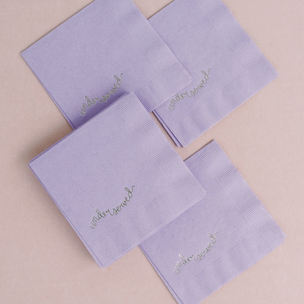 "Underserved" Cocktail Napkin