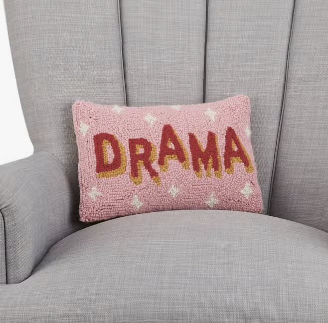 "Drama" Pillow