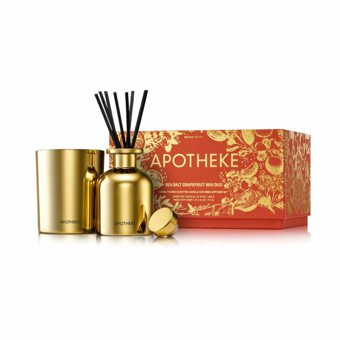 Sea Salt Grapefruit Mini Duo - Candle & Diffuser