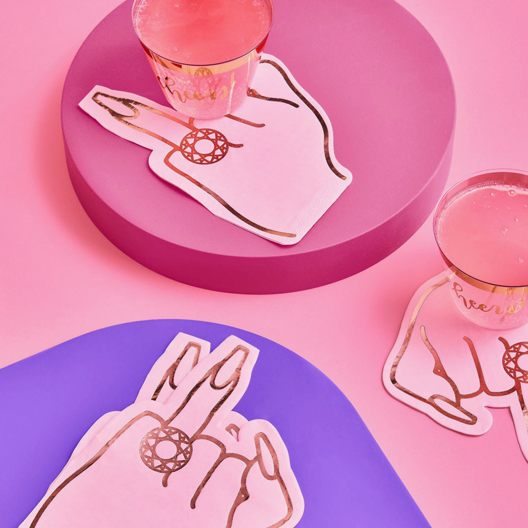 Put A Ring On It Cockail Napkin