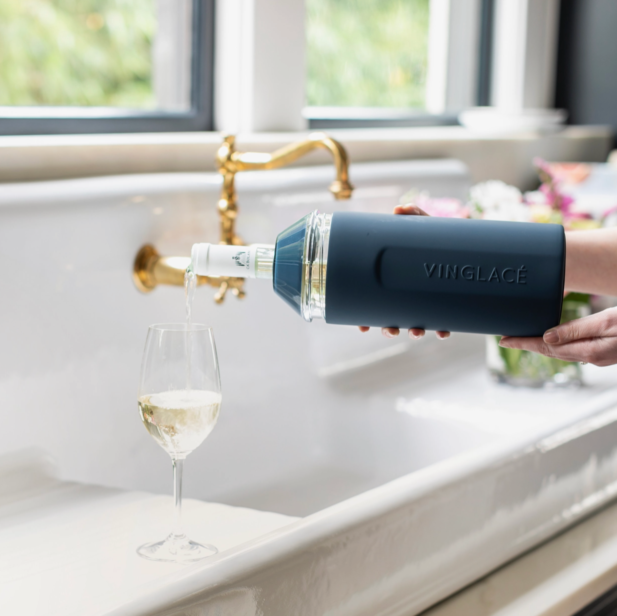 Navy Wine & Champagne Chiller