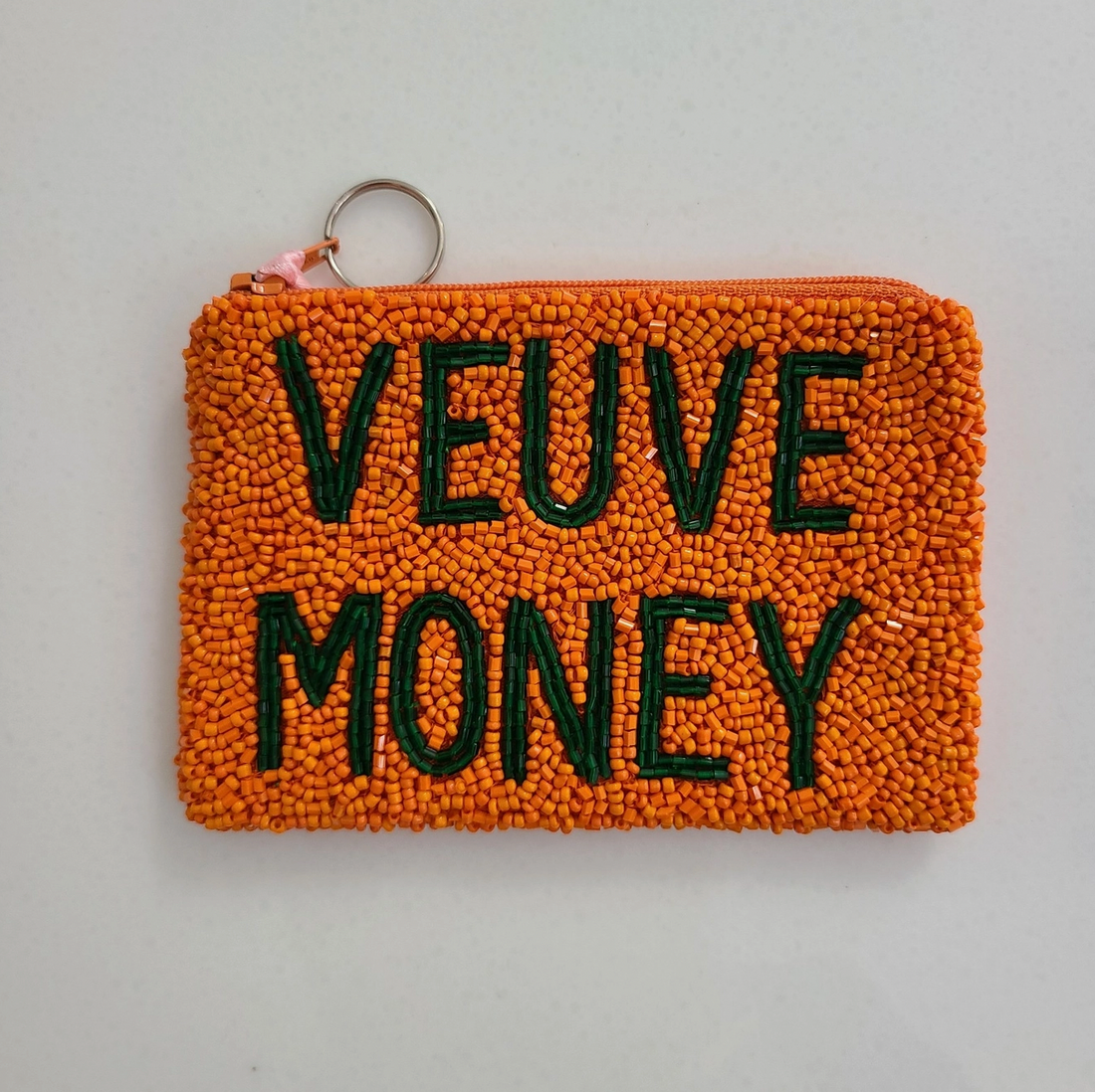 Veuve Money Beaded Pouch