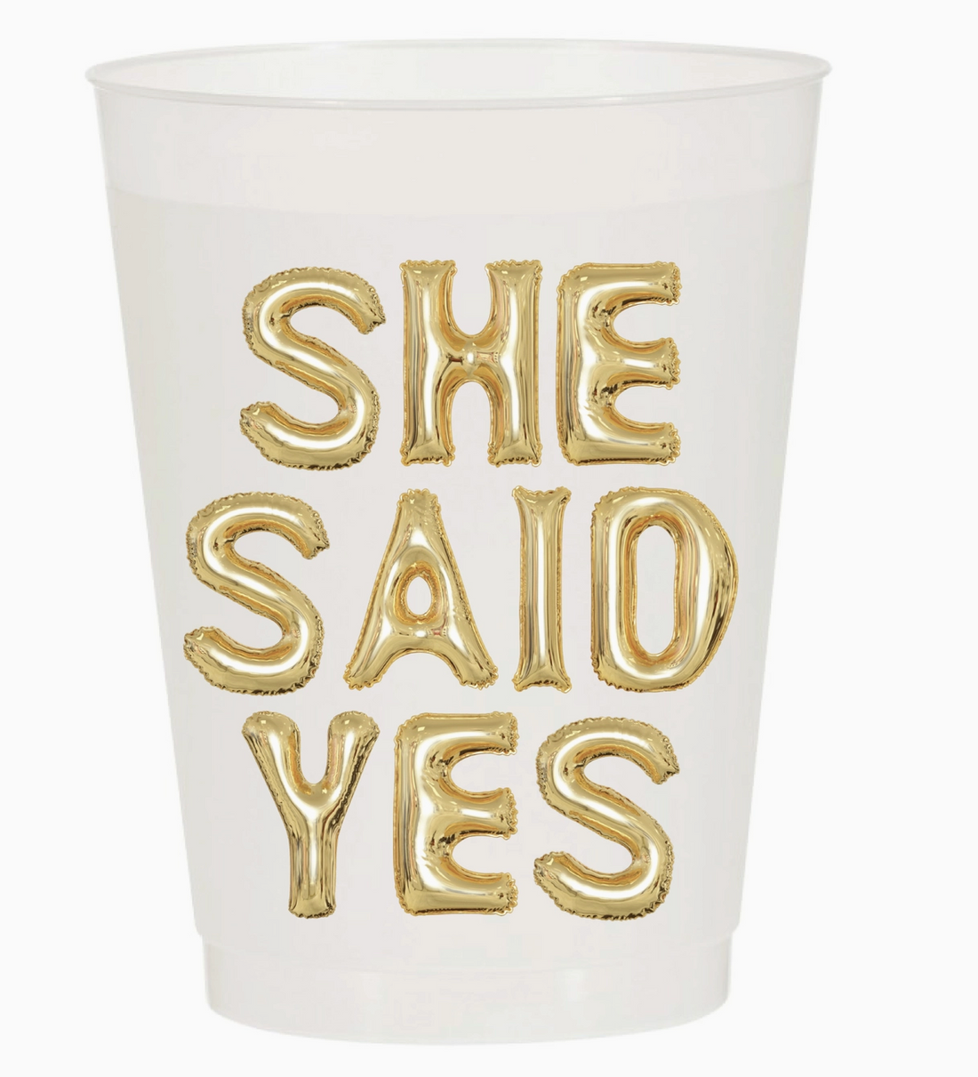 "She Said Yes" Cup Set