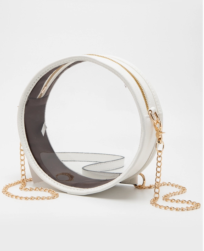 White/Clear Circle Stadium Bag