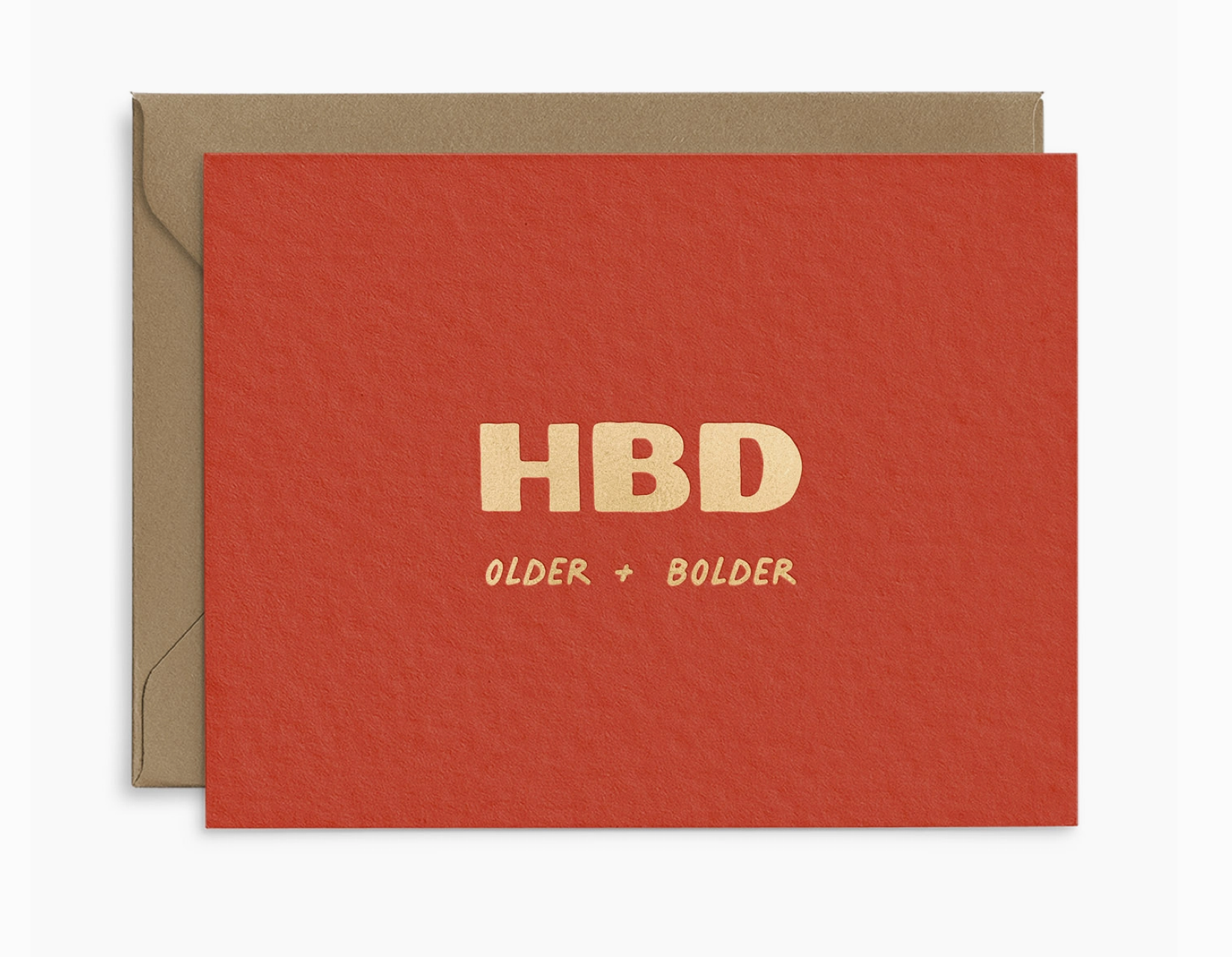"HBD" Birthday Card