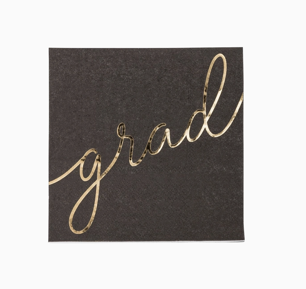 Script "Grad" Cocktail Napkins