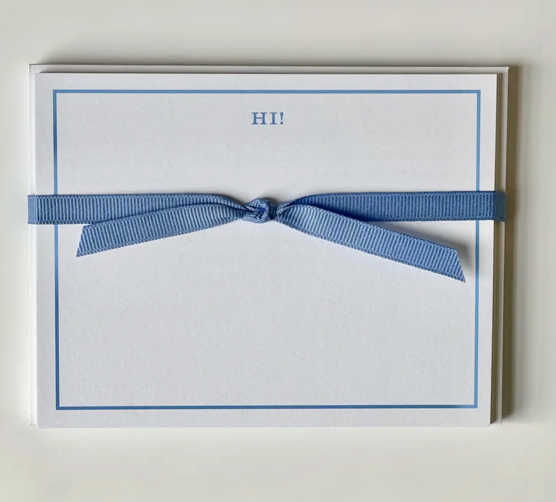 "Hi!" Note Cards