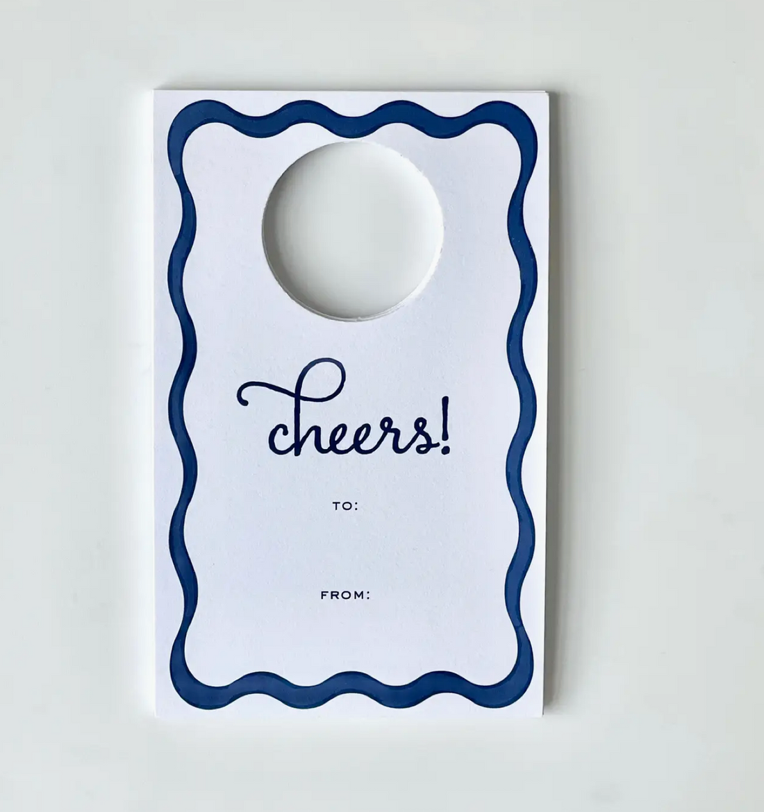 "Cheers" Wine Tag