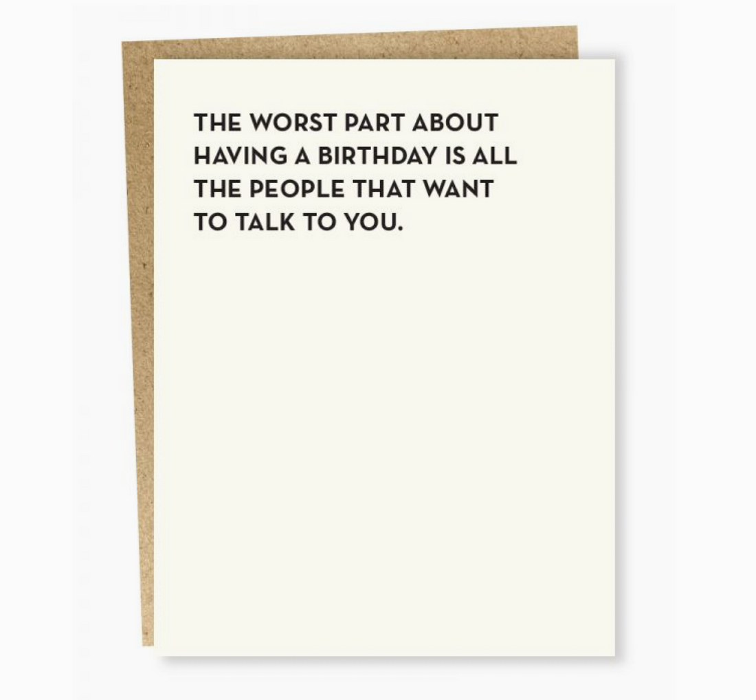 "Worst Part" Card