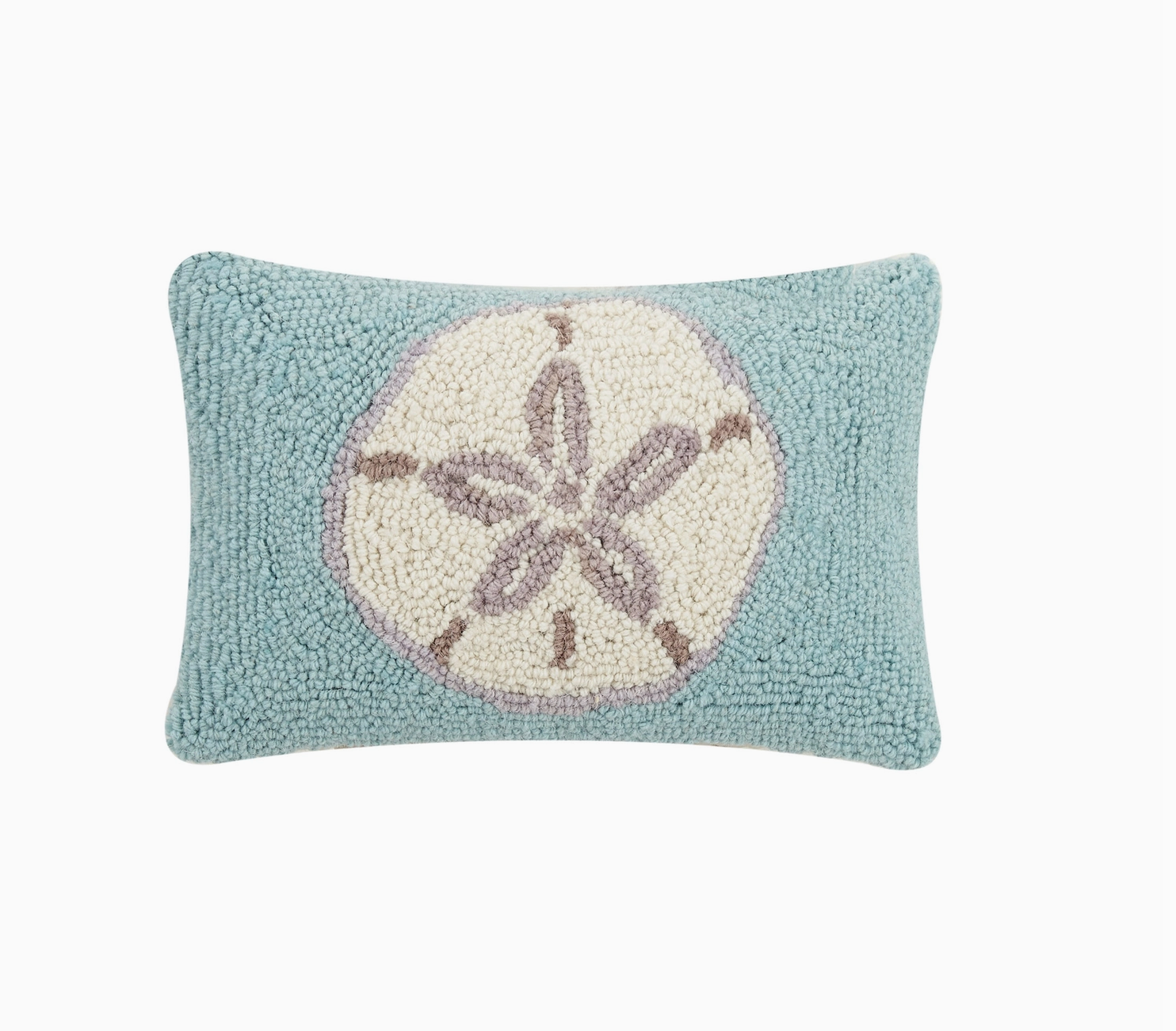Sand Dollar Hooked Pillow
