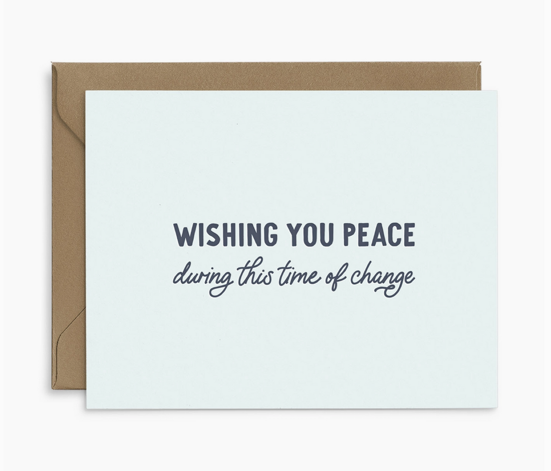 "Wishing You Peace" Card