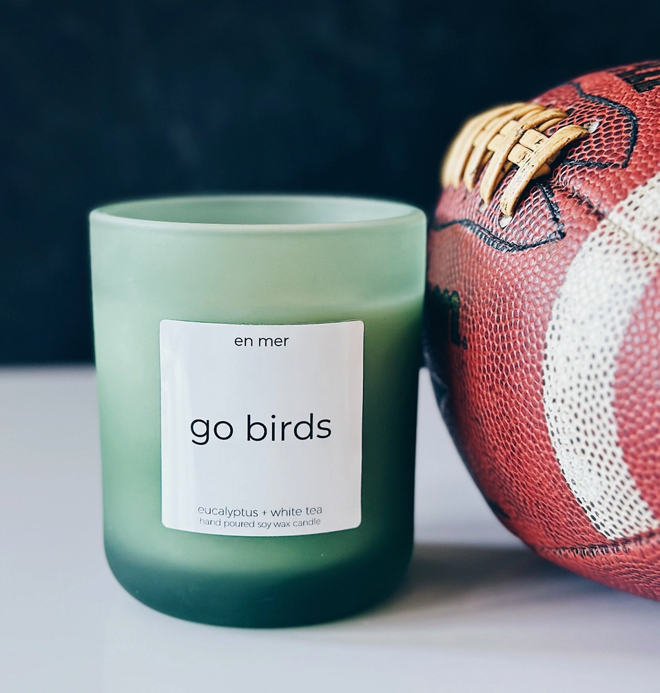 "go birds" Candle