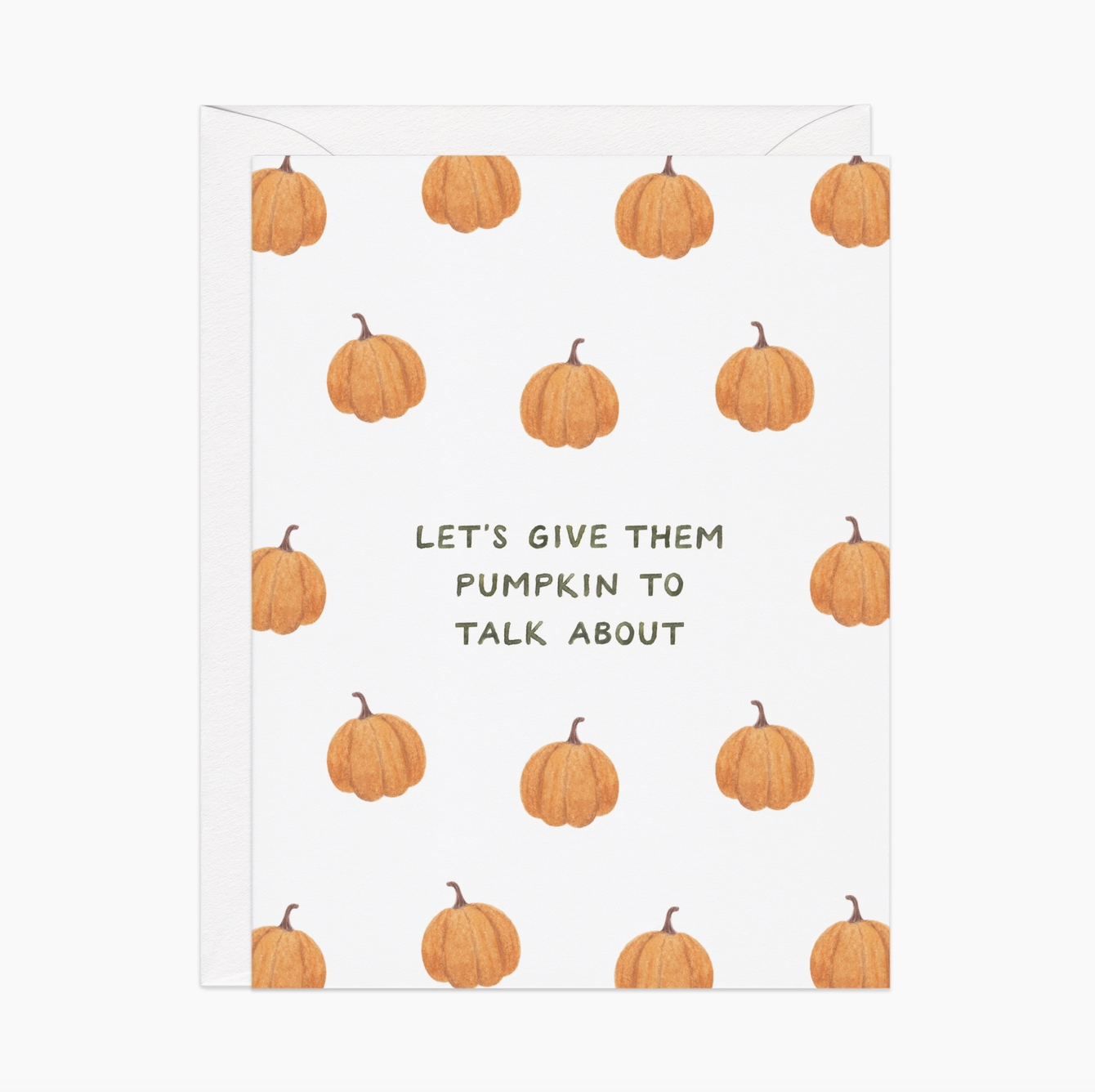 "Pumpkin To Talk About" Card
