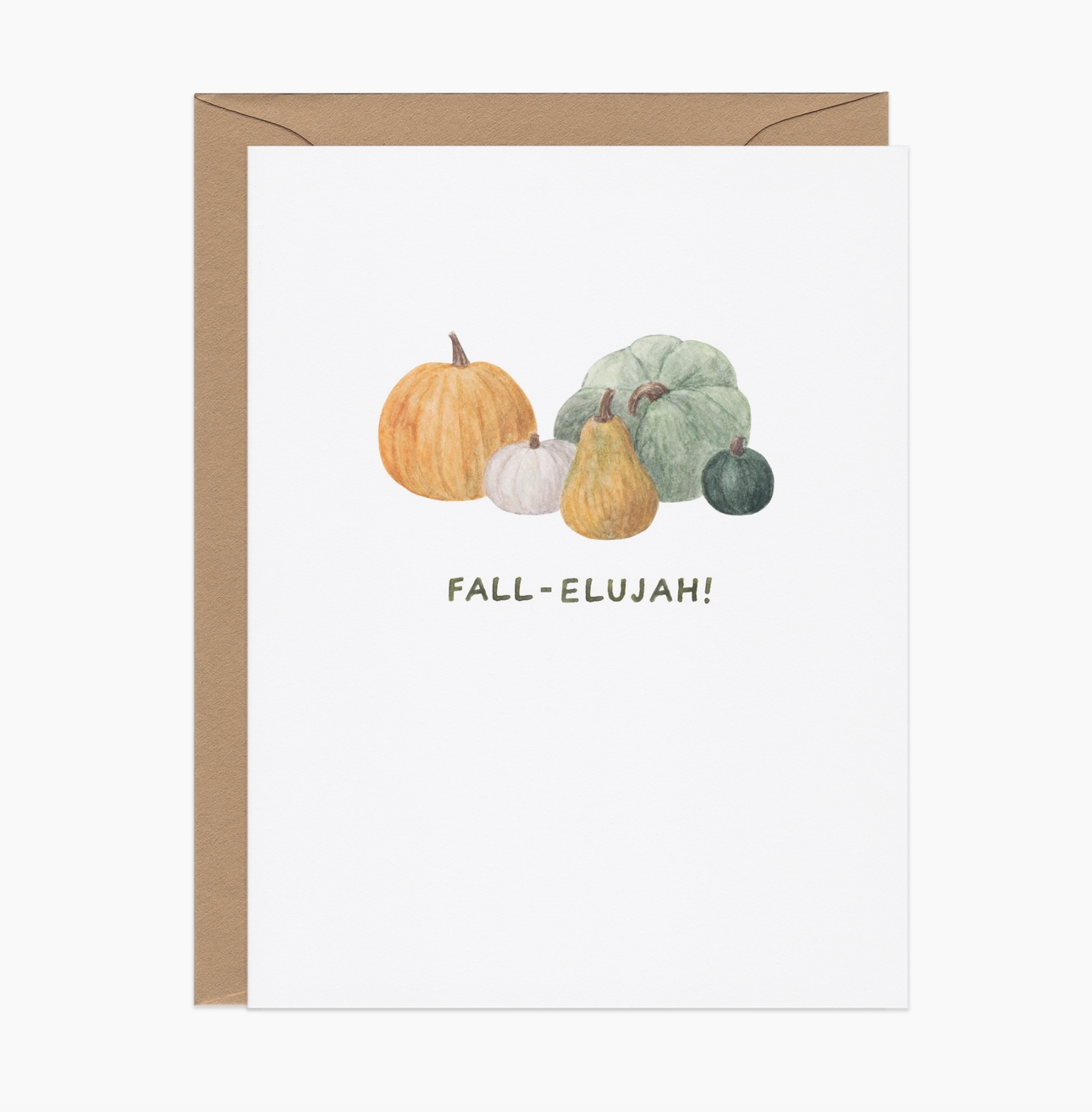 "Fall-Elujah Pumpkins" Card
