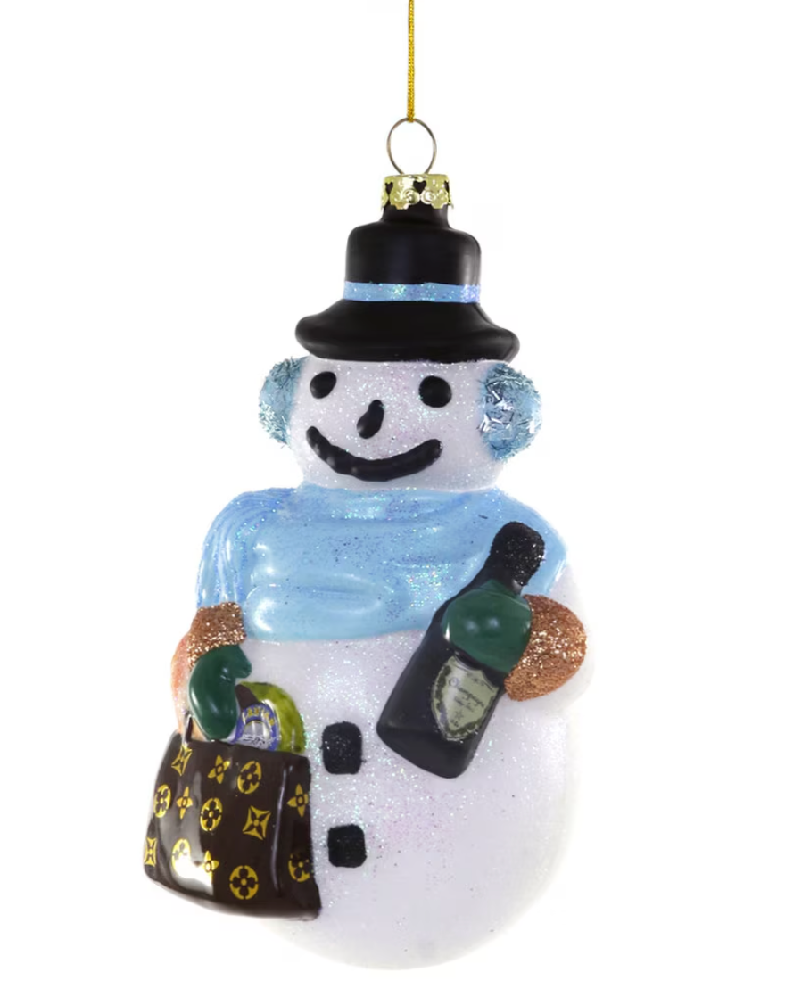 Chic Snowman Ornament