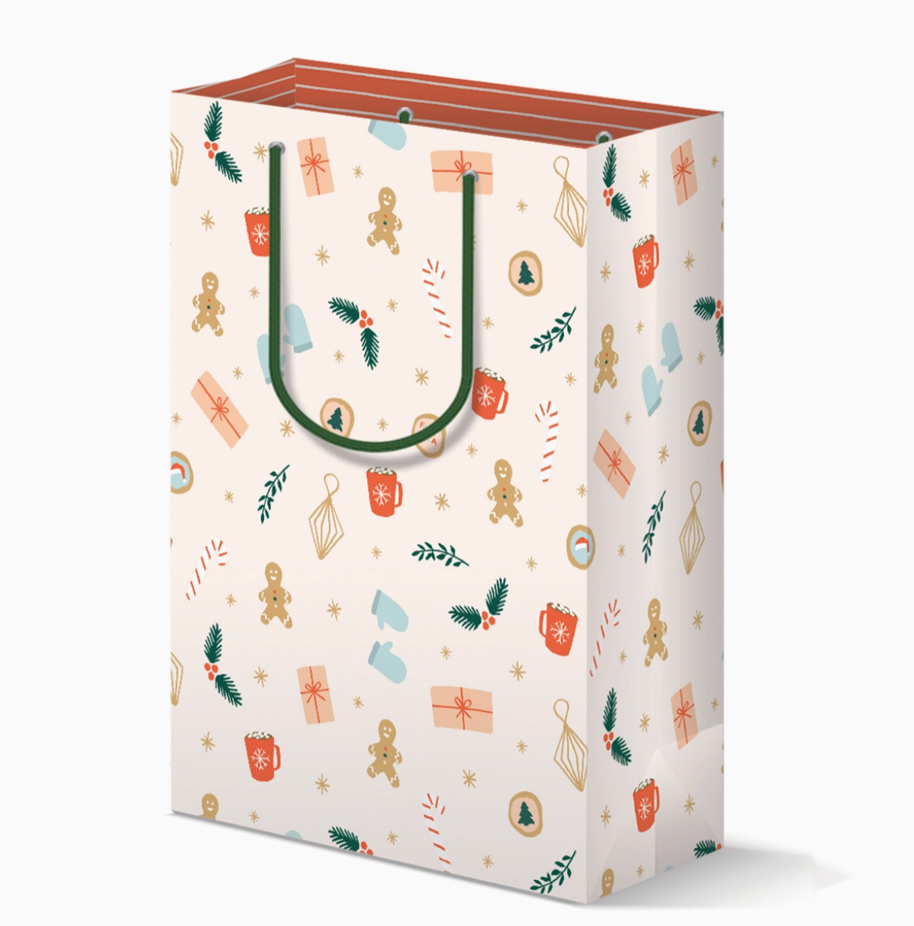 Pink Holiday Gift Bag