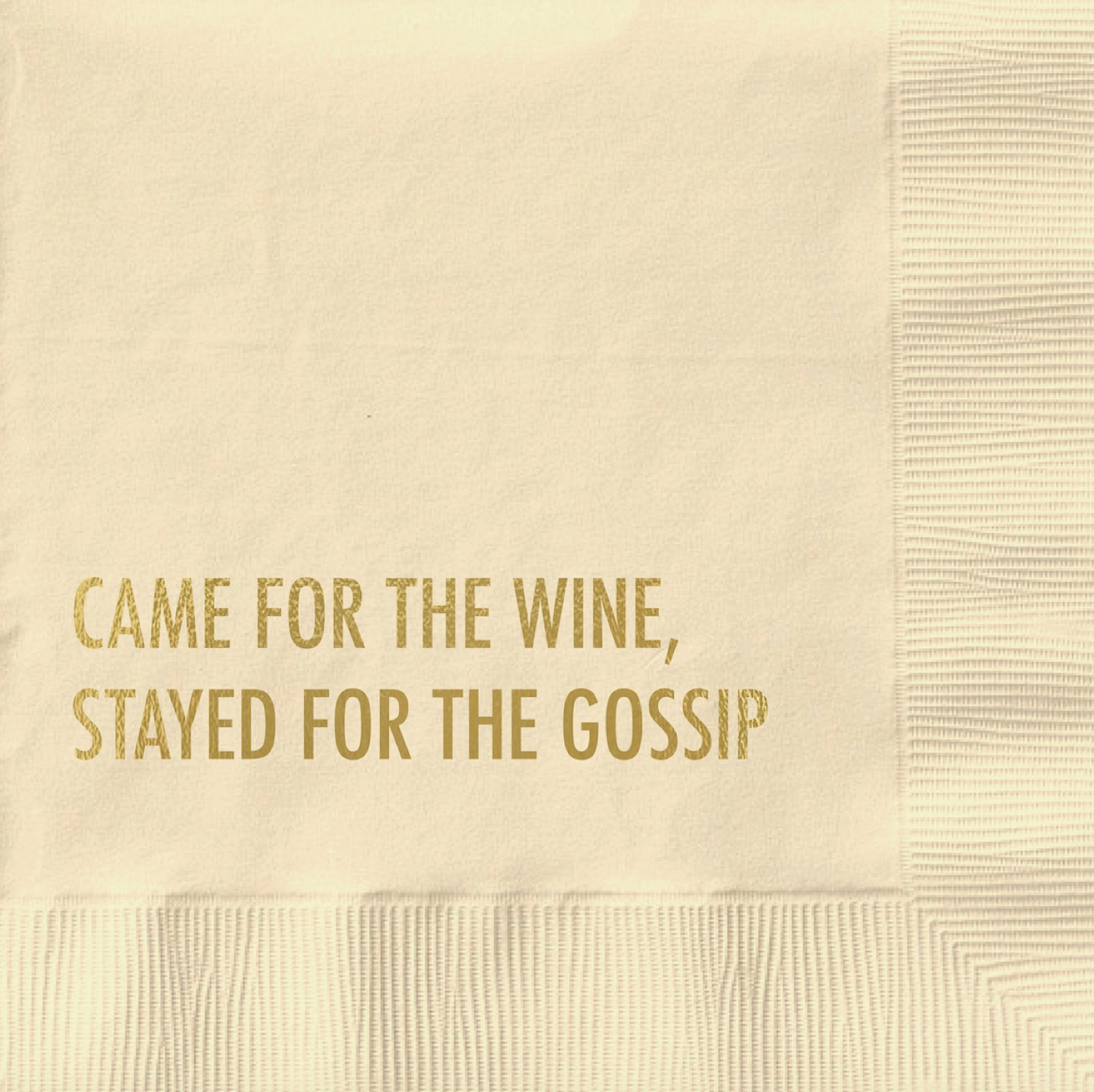 Wine & Gossip Cocktail Napkins