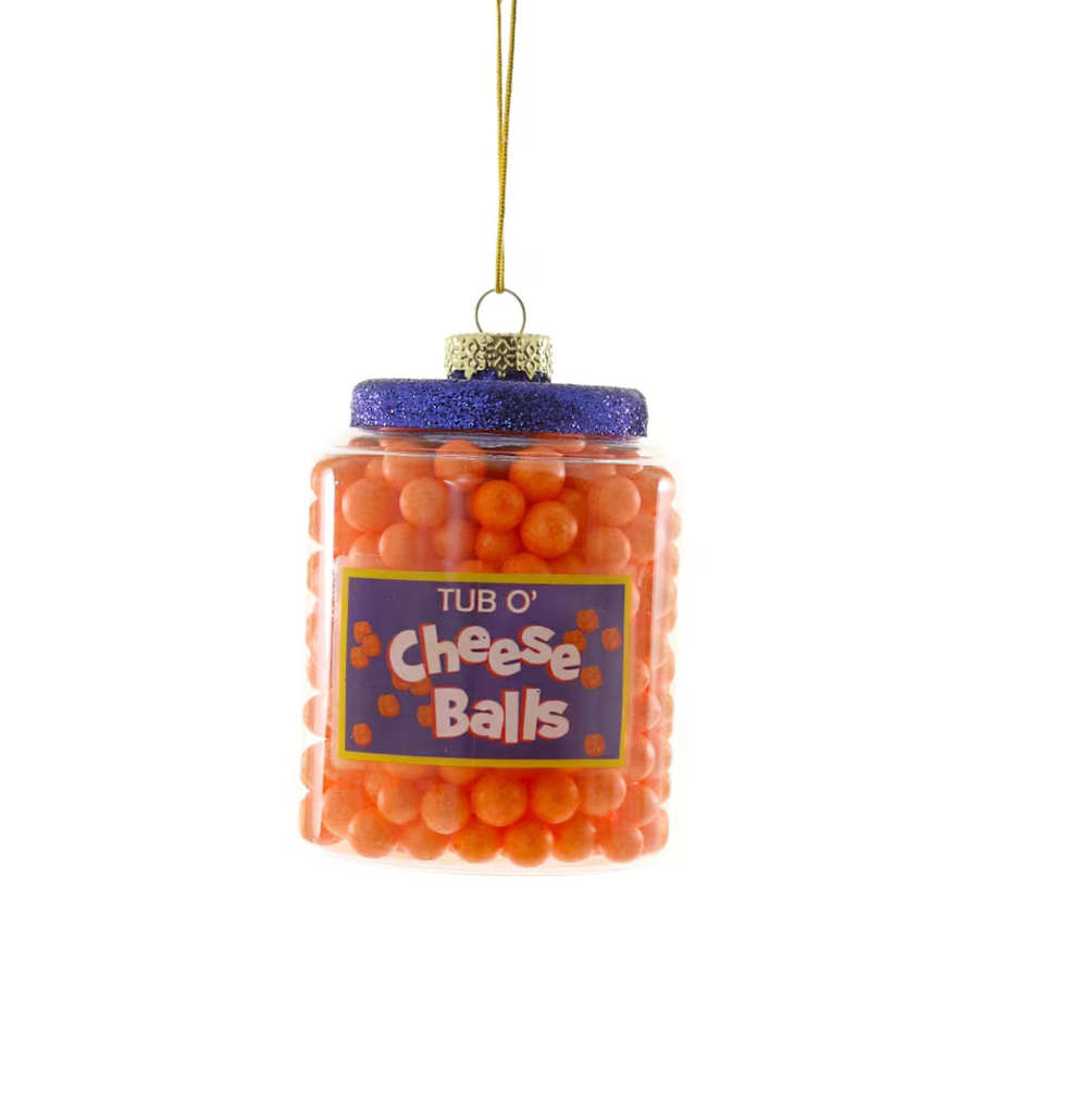 Tub of Cheese Balls Ornament